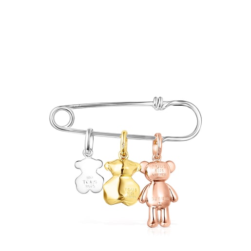 Teddy Bear Safety pin – pendants Limited edition