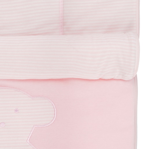 Bear striped bag in pink