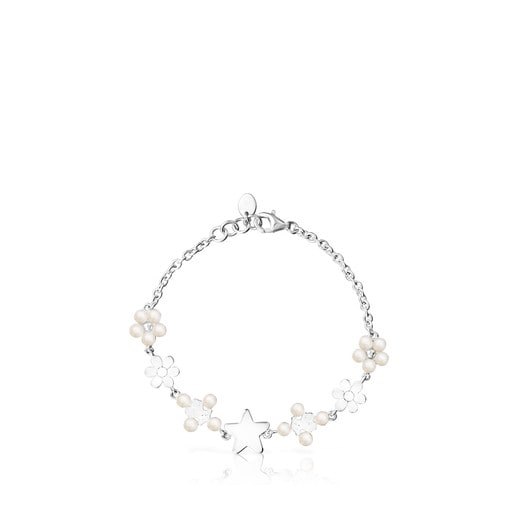 Silver Real Sisy Bracelet with Pearls