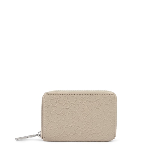Small beige leather Sira wallet