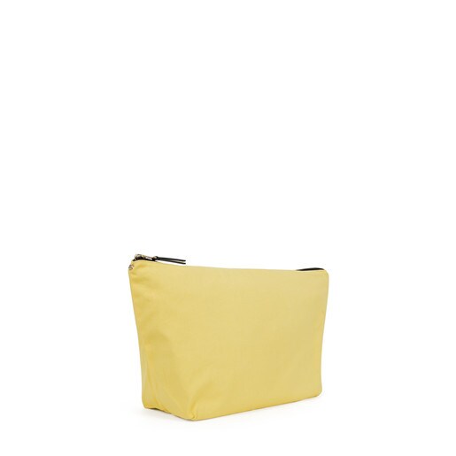 Μικρή τσάντα Kaos Shock από Καραβόπανο σε χρώμα κίτρινο-μπλε του τζιν