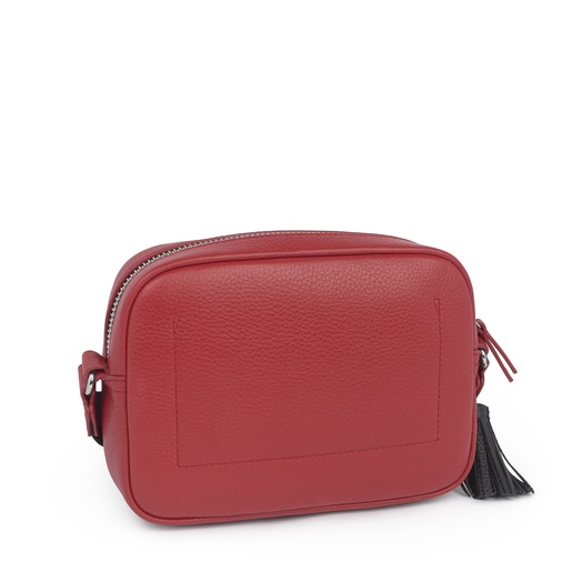 Sac à bandoulière Leissa petit en Cuir rouge