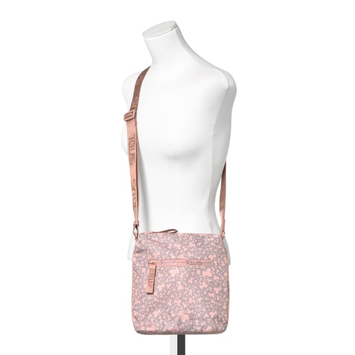 Płaska różowa torba na ramię z kolekcji Kaos Mini Sport