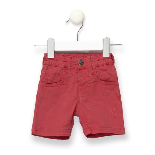 Pantalón corto nen multiosos bordadoso Coral