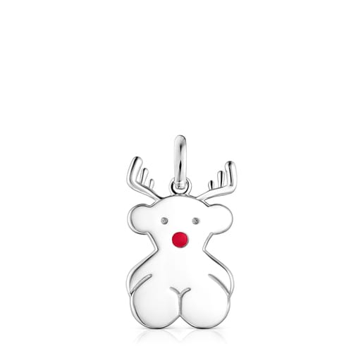Silver Xmas Collection reindeer Pendant