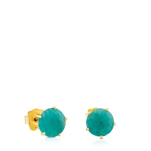 Ivette Earrings in Gold with Amazonite
