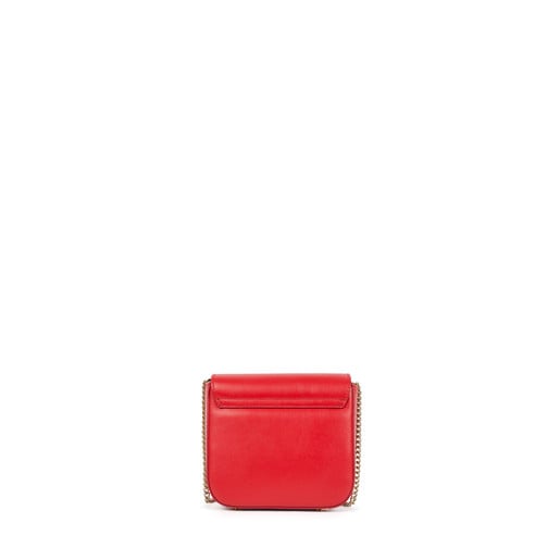 Μικρή τσάντα χιαστί Rene από Δέρμα σε κόκκινο χρώμα