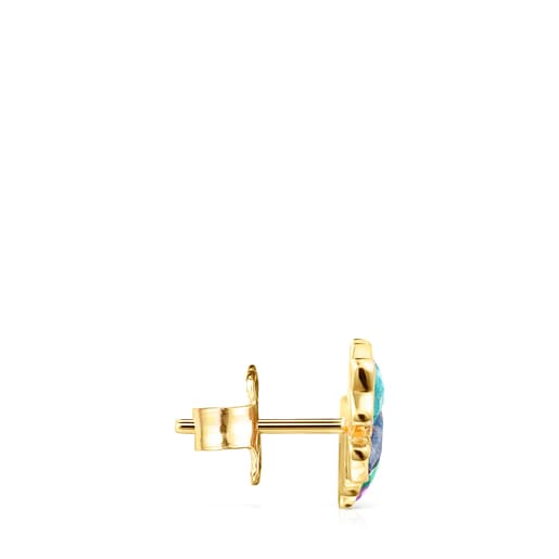 Glory Earring in Silver Vermeil with Gemstones | TOUS