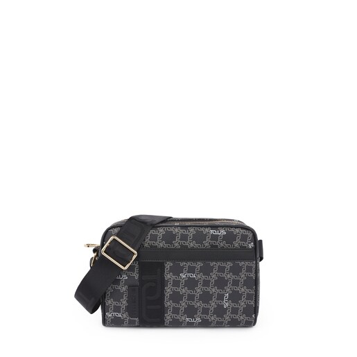 Medium black Tous Logogram crossbody bag