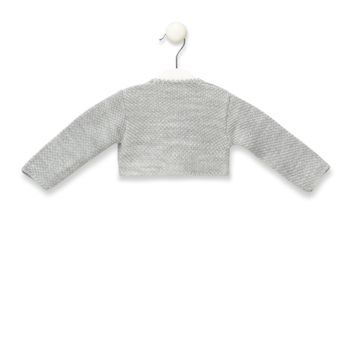 Orbed knitted jacket in Grey