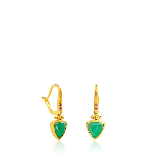 Aros Gala con baño de oro 18 kt sobre plata