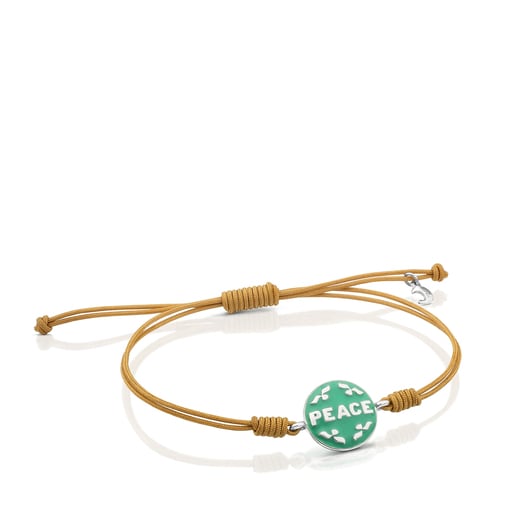 Silver Tanuca Bracelet with Green Enamel