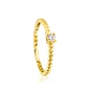Gold TOUS Brillants Ring with Diamond