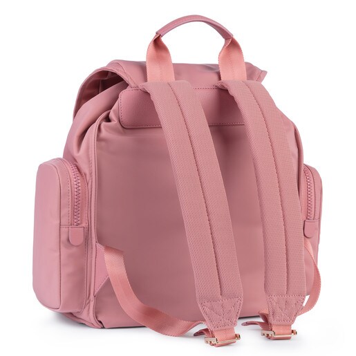 Pink Nylon Doromy Backpack