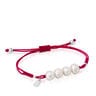 Silver TOUS Pearls Bracelet with pearls