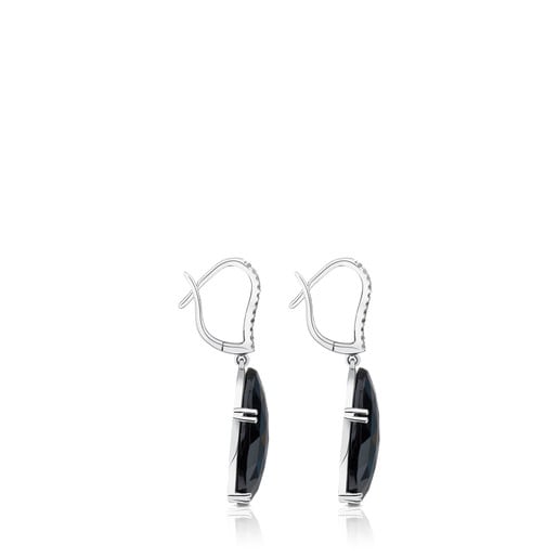 ATELIER Dramatic Jewelry Earrings in white Gold with Diamonds and Spinels