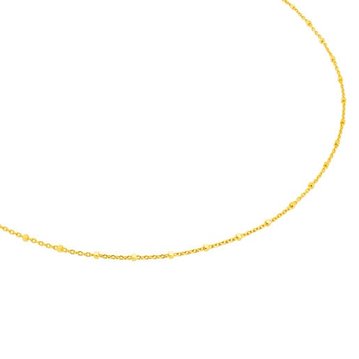 Enge Halskette TOUS Chain aus Gold, 40 cm lang.