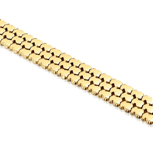 Gold colored IP Steel Parade Bracelet