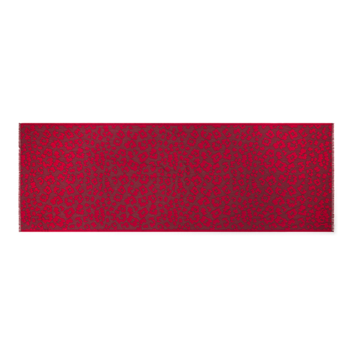 Foulard Granate Leo jacquard rojo