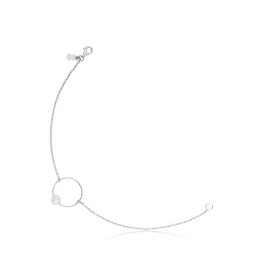 Armband Icon Pearl aus Silber mit Perle