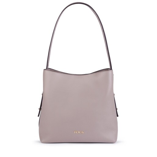 Small taupe Leather Sibil Shoulder bag