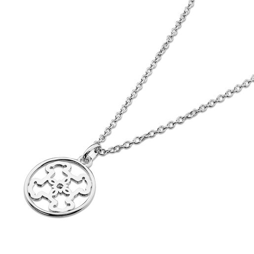 Silver Mossaic Necklace