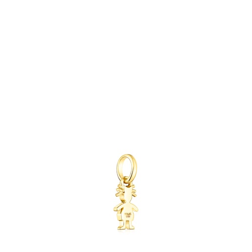 Gold TOUS Mama girl Pendant with Diamonds