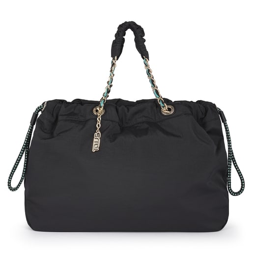 Tote Bag Grande T Lux Preto