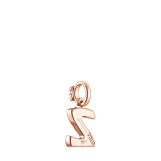Wisiorek z różowego złota vermeil z literą Z z kolekcji Alphabet