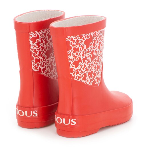 Bota de goma Run Rojo