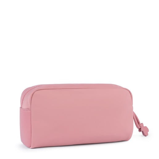حقيبة مستلزمات تجميل Doromy كبيرة من النايلون باللون الوردي