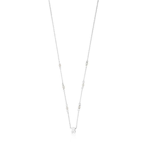 Silver Super Power Necklace with Pearls | TOUS