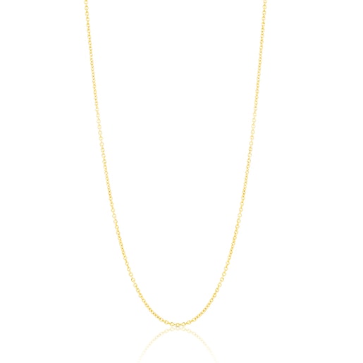Tous Chain - Łańcuszek z żółtego srebra Vermeil o długości 80 cm