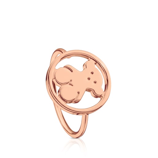 Anillo Camille con baño de oro rosa 18 kt sobre plata