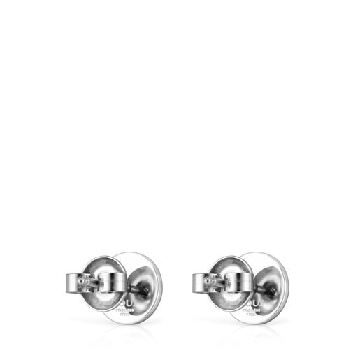 Steel and Enamel Nit Earrings