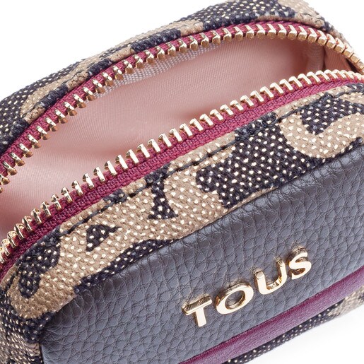Monedero Llavero Elice New en color gris TOUS