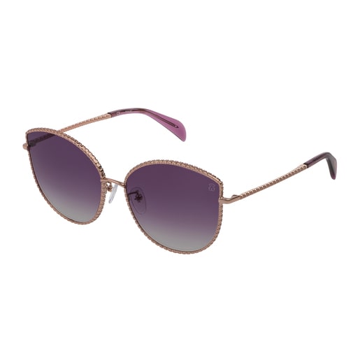 Copper colored Oso Straight Metal Sunglasses